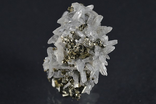 Japan Law Twin Quartz, Pyrite, Cleiophane, Calcite