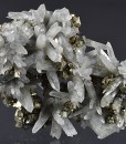 Japan Law Twin Quartz, Pyrite, Cleiophane, Calcite