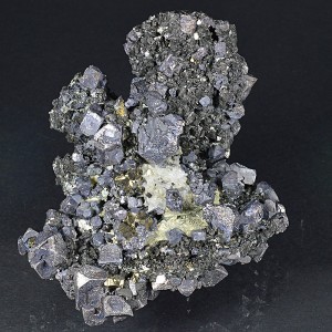 Truncated Galena, Iridescent Sphalerite, Pyrite, Calcite