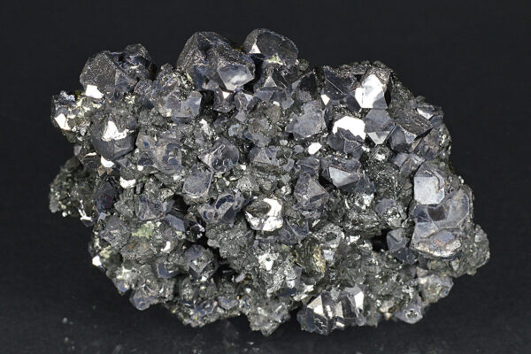 Truncated Galena, Iridescent Sphalerite, Pyrite, Calcite