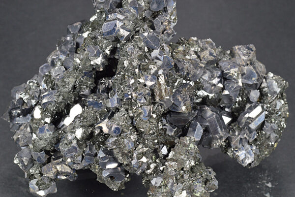 Truncated Galena, Iridescent Sphalerite, Pyrite, Calcite