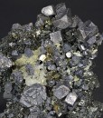 Truncated Galena, Iridescent Sphalerite, Pyrite, Calcite