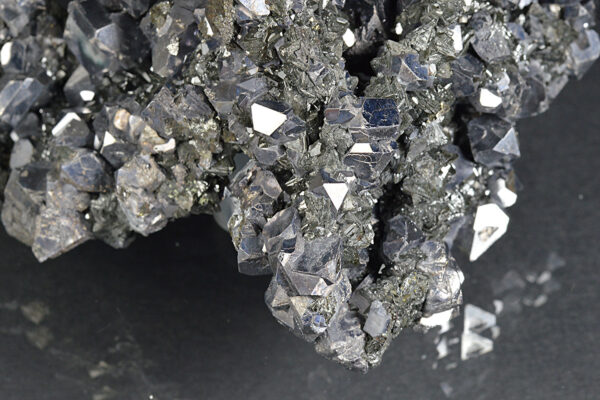 Truncated Galena, Iridescent Sphalerite, Pyrite, Calcite