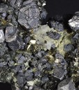 Truncated Galena, Iridescent Sphalerite, Pyrite, Calcite