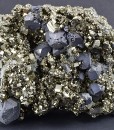 Pyrite, Truncated Galena, Quartz