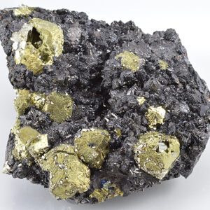 Chalcopyrite, Iridescent Sphalerite, Pyrite