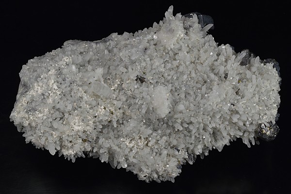 Quartz, gem Sphalerite var.Cleiophane, truncated Galena, Chalcopyrite, Pyrite, Calcite