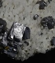 Quartz, gem Sphalerite var.Cleiophane, truncated Galena, Chalcopyrite, Pyrite, Calcite
