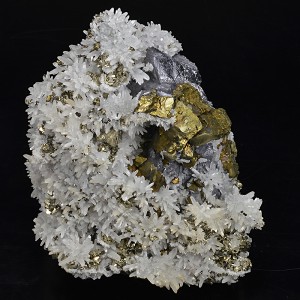 Quartz, Galena, Chalcopyrite, Pyrite