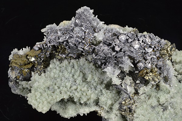 Galena, Pyrite, Chalcopyrite, Quartz, Sphalerite