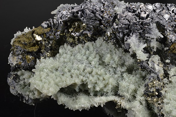 Galena, Pyrite, Chalcopyrite, Quartz, Sphalerite