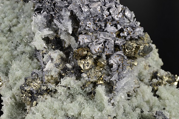 Galena, Pyrite, Chalcopyrite, Quartz, Sphalerite