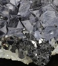 Twinned and truncated Galena, Quartz, Sphalerite