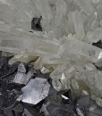 Twinned and truncated Galena, Quartz, Sphalerite