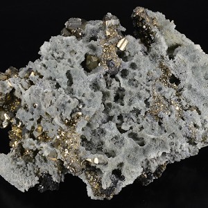 Pyrite, Quartz, Calcite, Sphalerite