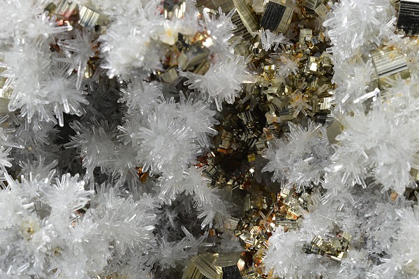 Japan Law Twin Quartz on Pyrite