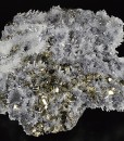 Pyrite, Galena on Japan Law Twin Quartz