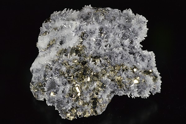 Pyrite, Galena on Japan Law Twin Quartz