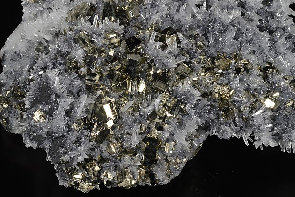 Pyrite, Galena on Japan Law Twin Quartz
