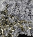 Pyrite, Galena on Japan Law Twin Quartz