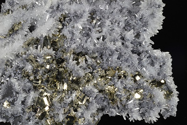 Pyrite, Galena on Japan Law Twin Quartz