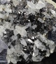 Twinned and truncated Galena, Sphalerite, Quartz