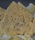 Hexagonal pyramidal Quartz tinged with Calcite