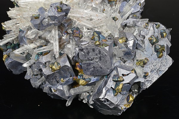 Truncated Galena, Chalcopyrite, Sphalerite, Quartz