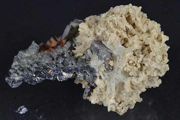 Galena, Quartz, Calcite, Sphalerite