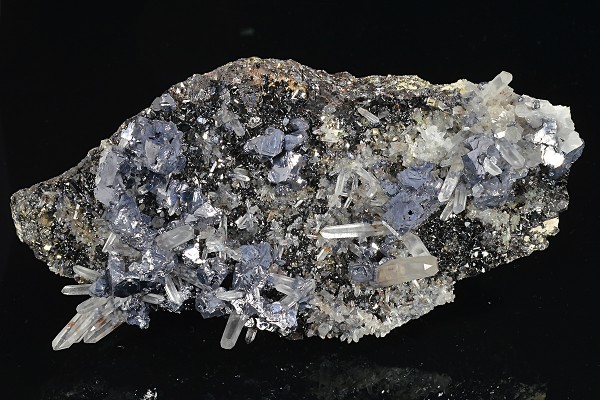 Galena on matrix, Sphalerite, Quartz