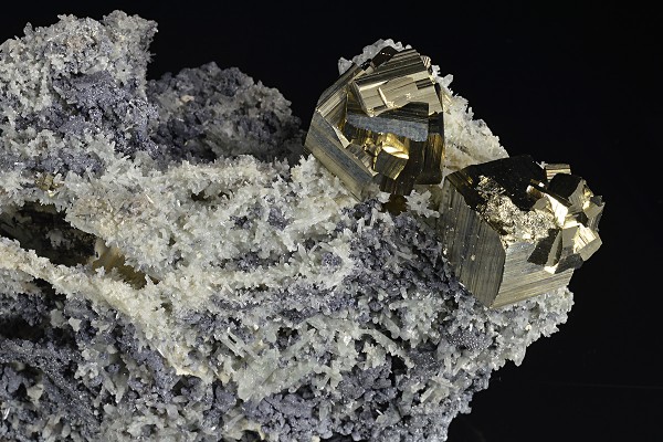 Pyrite, Galena, Quartz, Calcite
