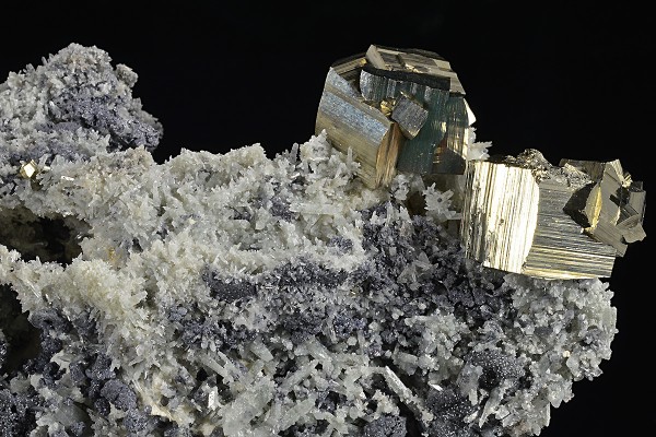 Pyrite, Galena, Quartz, Calcite
