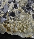 Rhombohedral Galena, Quartz, Calcite