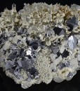 Rhombohedral Galena, Quartz, Calcite