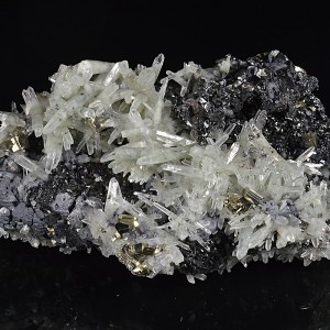 Quartz, Pyrite, Sphalerite, Galena, Calcite