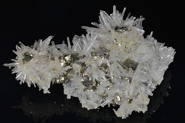 Pyrite on Quartz