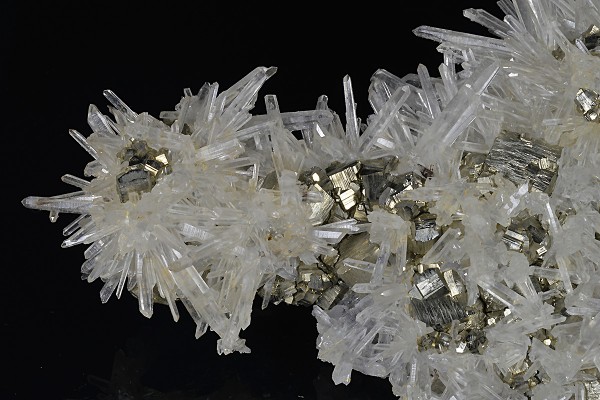 Pyrite on Quartz