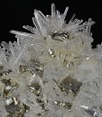 Pyrite on Quartz