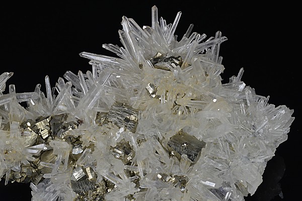 Pyrite on Quartz
