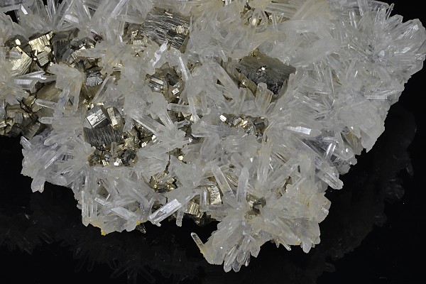 Pyrite on Quartz