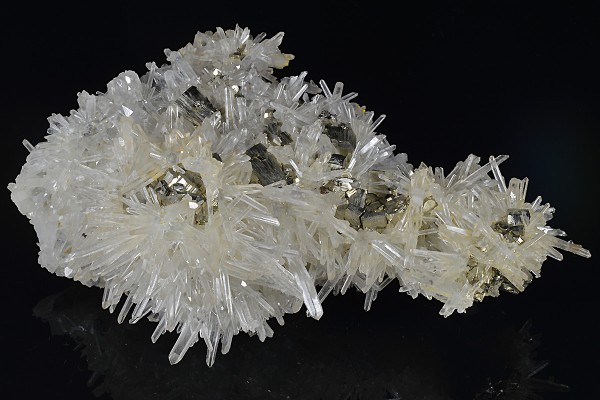 Pyrite on Quartz