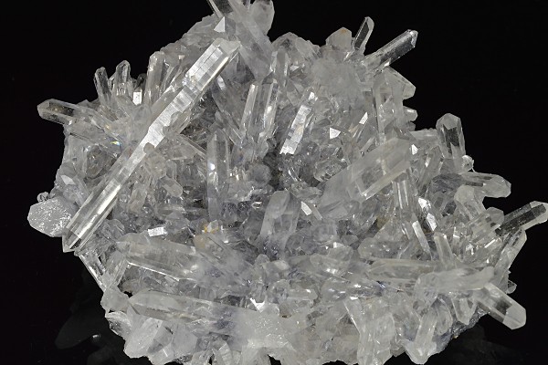 Transparent Quartz crystals