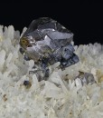 gem Sphalerite var. Cleiophane, Quartz, Galena