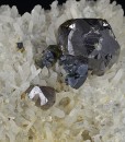 gem Sphalerite var. Cleiophane, Quartz, Galena