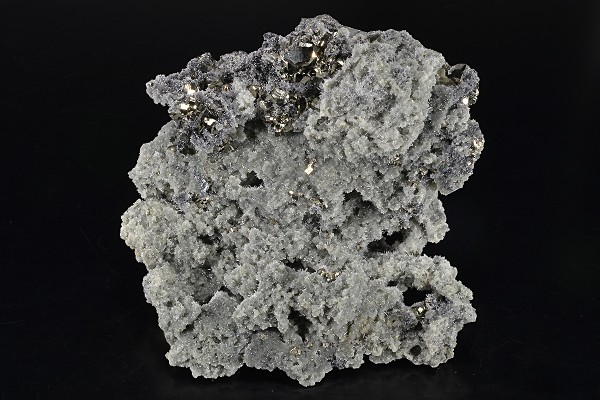 Pyrite on Quartz, Sphalerite