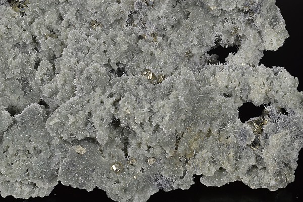 Pyrite on Quartz, Sphalerite