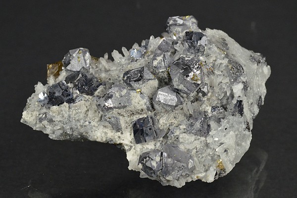 Truncated Galena, Cleiophane, Quartz