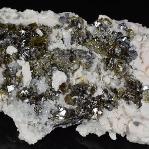 Cleiophane, Galena, Pyrite, Quartz,Mangano Calcite
