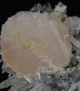 Calcite set on Quartz
