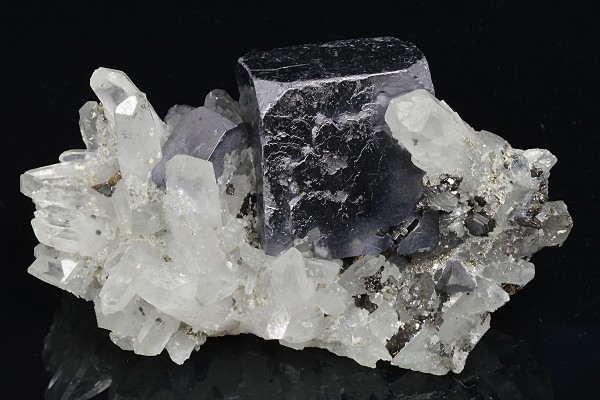 Truncated Galena, Quartz, Sphalerite, Pyrite